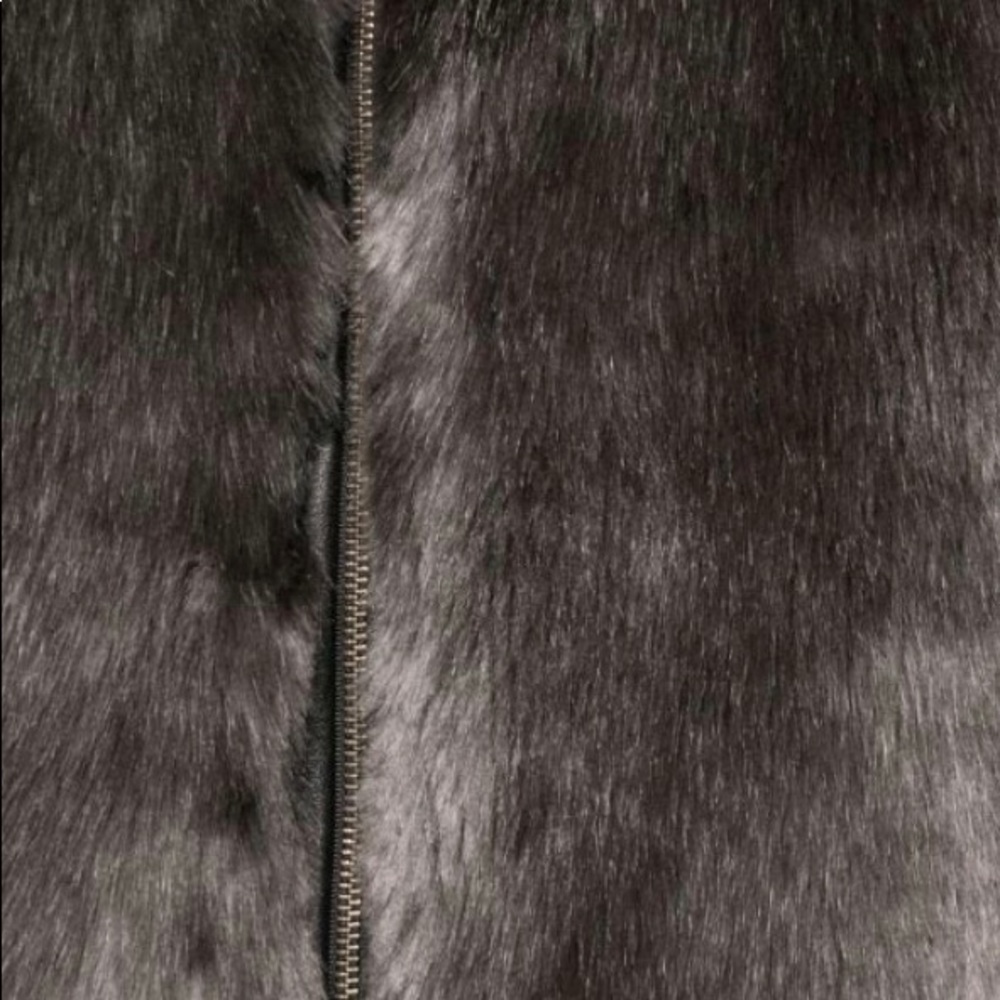 Nicole Miller Zipped Up Faux Fur Jacket - Picture 5 of 8